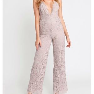 ODETTE CHAMPAGNE WIDE LEG CAMI JUMPSUIT